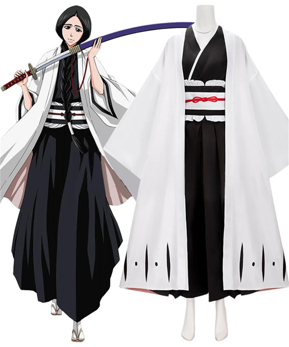 

Anime BLEACH Retsu Unohana Cosplay Costume 4th Division Captain Yachiru Unohana Japanese Kimono Suit Halloween Carnival Uniform