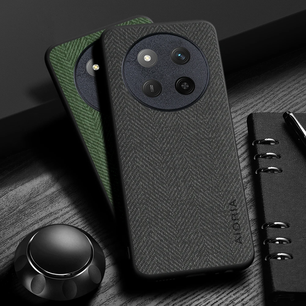 Elegant Leather Wood Grain Cover - Simple, Lightweight & Durable Case