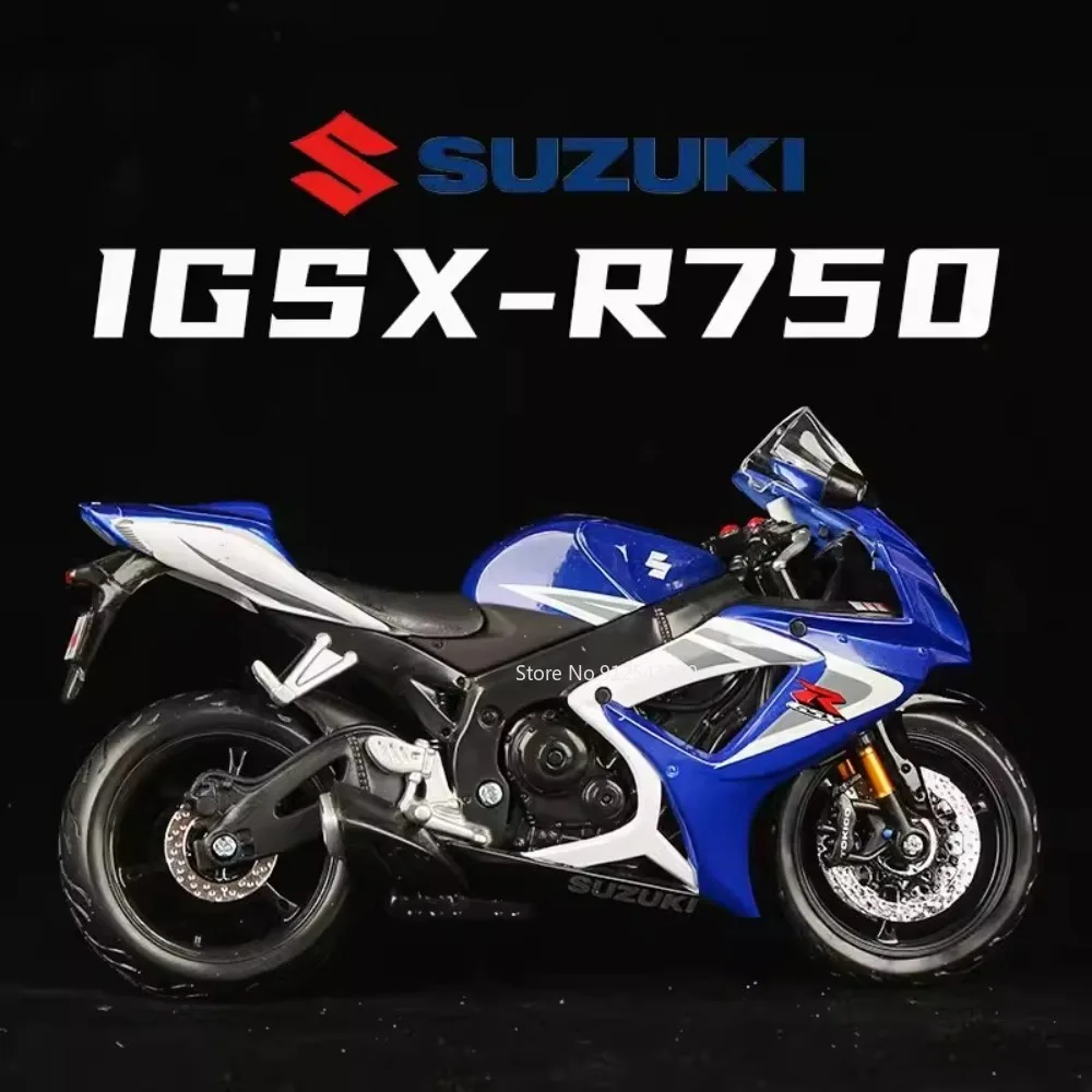 

Модель мотоцикла Maisto 1/12 SUZUKI GSX-R750 Тяжелая из сплава, имитация статического масштаба, модель мотоцикла, игрушки для детей, подарки