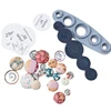 KX4B Universal Tool for Cover Buttons DIY Cloth Button Tools Size: 11mm, 15mm, 19mm, 23mm, 29mm, Make Own Covered Buttons 1