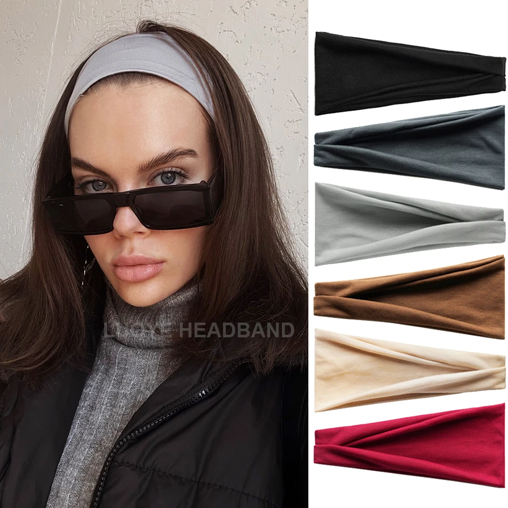 Neues buntes elastisches Stirnband für Damen und Herren, verstellbares Sport-Haarband, Make-up, Spa, Haarband, vielseitiges Haar-Accessoire im Großhandel