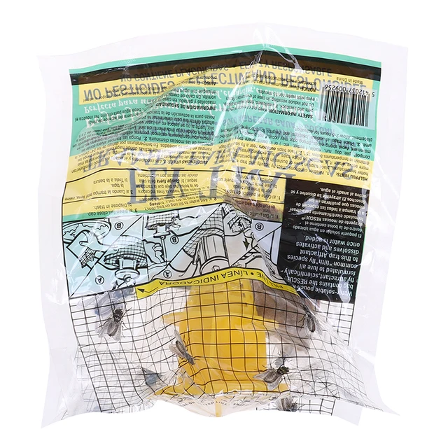 Légykapó Táska Eldobható Légyfogó -Vezérlőcsapdák Kert Kilátó Elkapó Hibás Lepke Rovar Gyilkos