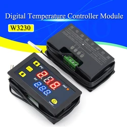 Digital Temperature Control LED Display Thermostat with Heat/Cooling Function, 20A (5Pcs DC 24V)