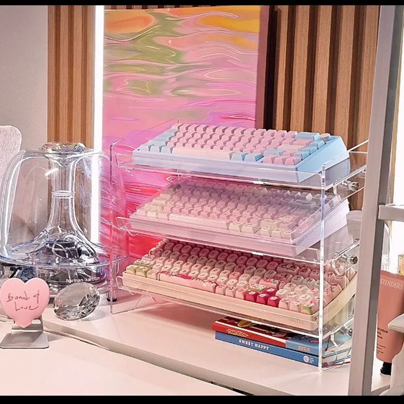 Keyboard Display Stand Acrylic Shelf