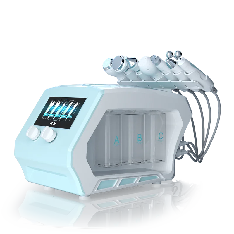 Professional 8 In 1 Small Bubble Beauty Instrument Cleansing Care Instrument Microdermabrasion Facial Beauty Machine