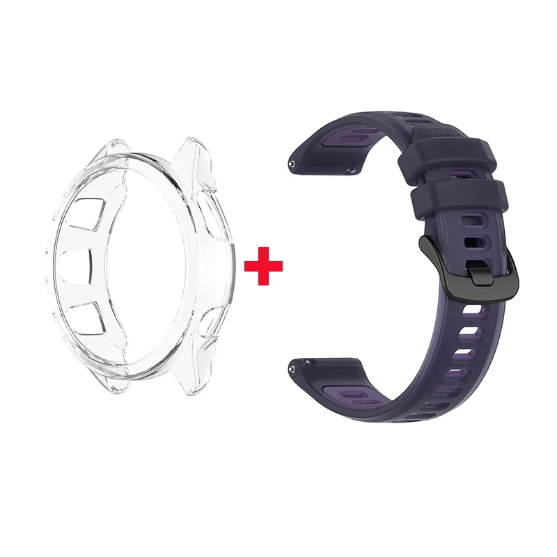 Dual Function Silicone Strap with Transparent Protective Case
