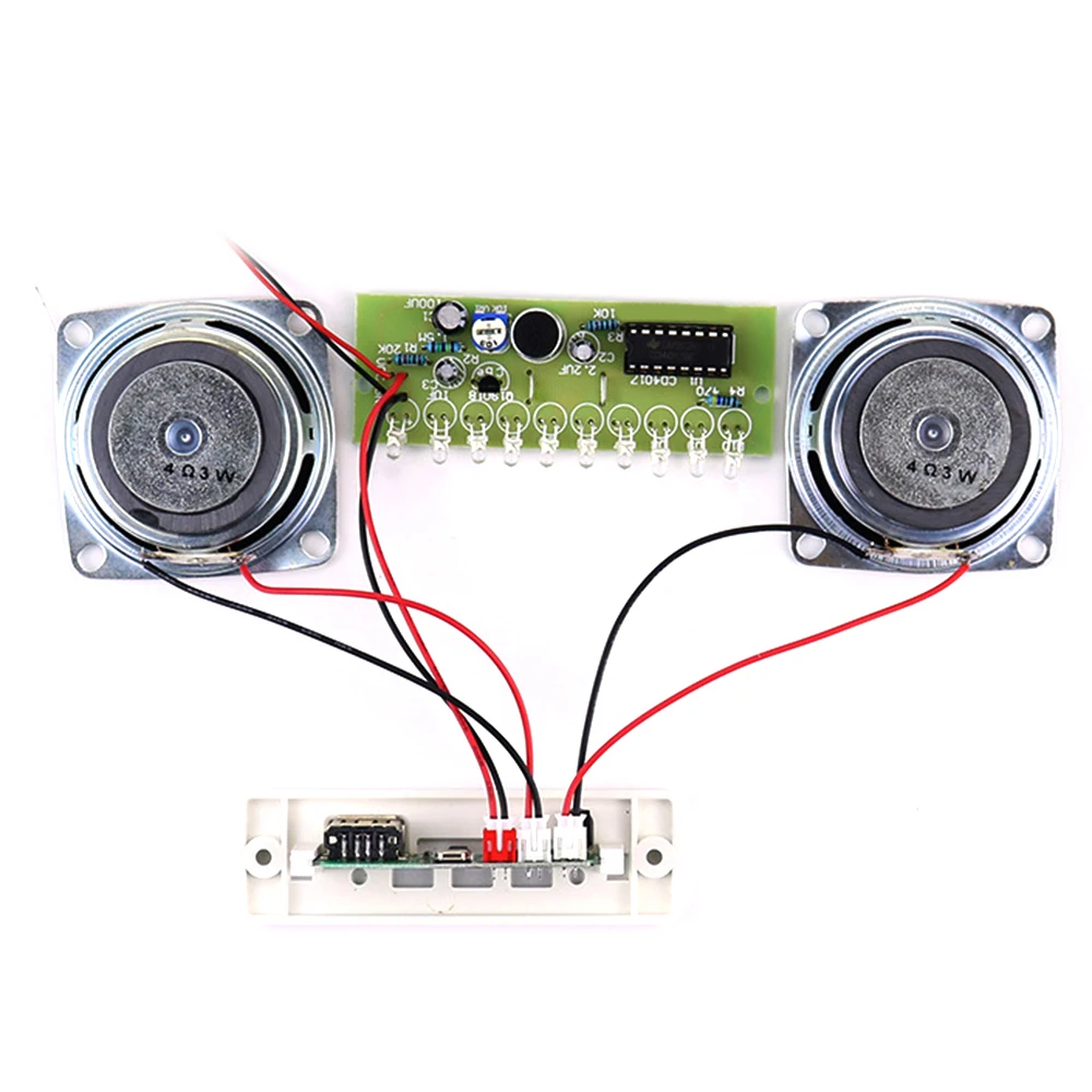 Kit de Altavoz Bluetooth DIY, electrónica, proyecto de soldadura, práctica, montaje de soldadura, componente electrónico, altavoces de 2x3W