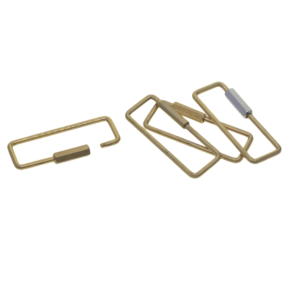 Sleutelhanger haak, messing Mini Lock Haken D Vorm Kleine