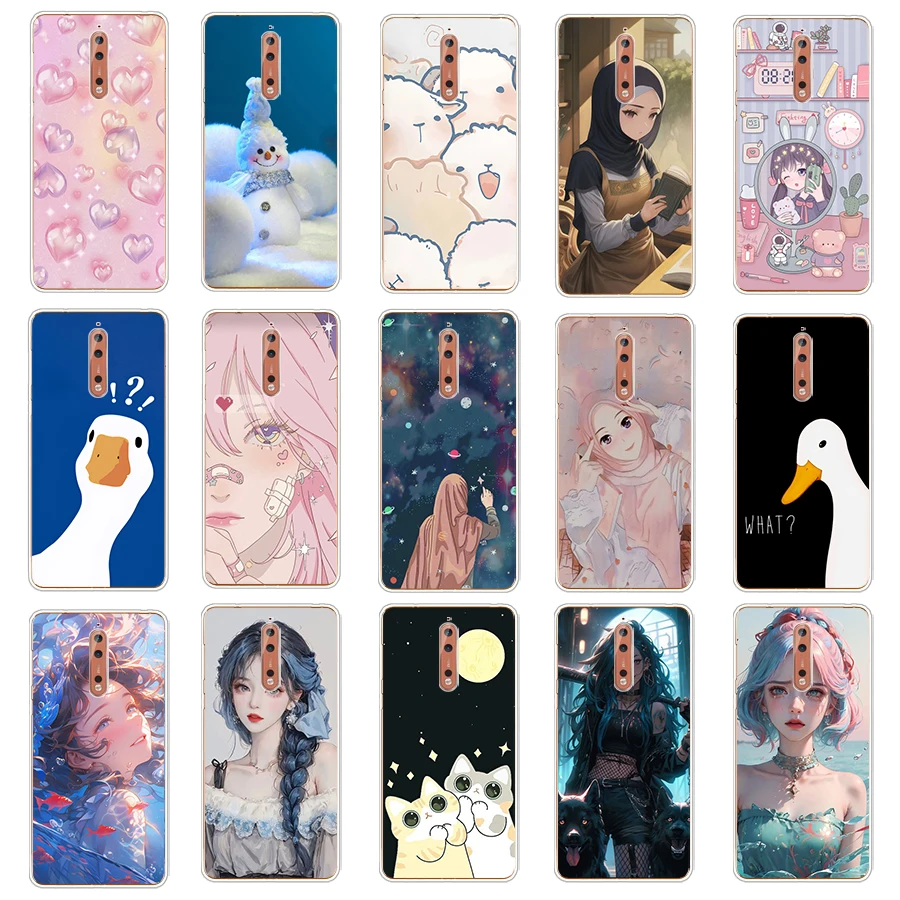 1 Per Nokia 8/8.1/8 Sirocco/C1/C2 Custodia Tpu Custodia Protettiva In Silicone Morbido