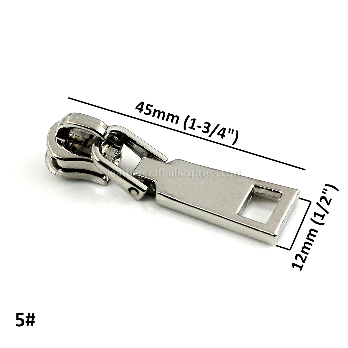 Metal 5# Zipper Sliders For Jackets Clothes Coat Head Pullers Zip Repair Kit 20Pcs DIY Bag Sewing Accessories 7 colors