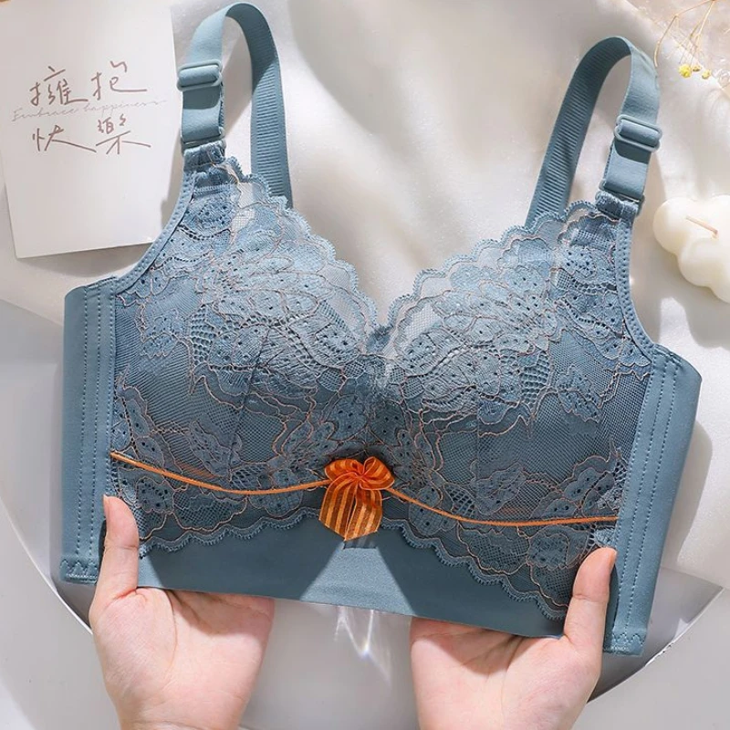 

High-end Underwear Women's Gathering Adjustment Type Top-supporting Large Anti-sagging Female Breasts Beautiful Back Girl's Bra