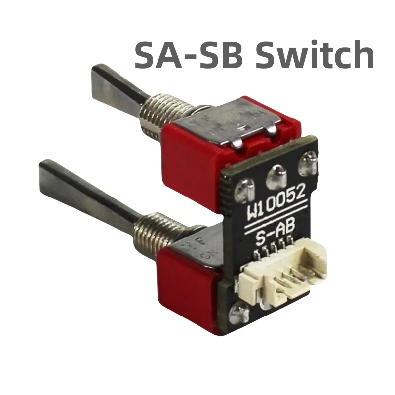 Interrupteur toggle 3 positions pour Radiomaster TX16S TX18S, montrant les positions de commutation.