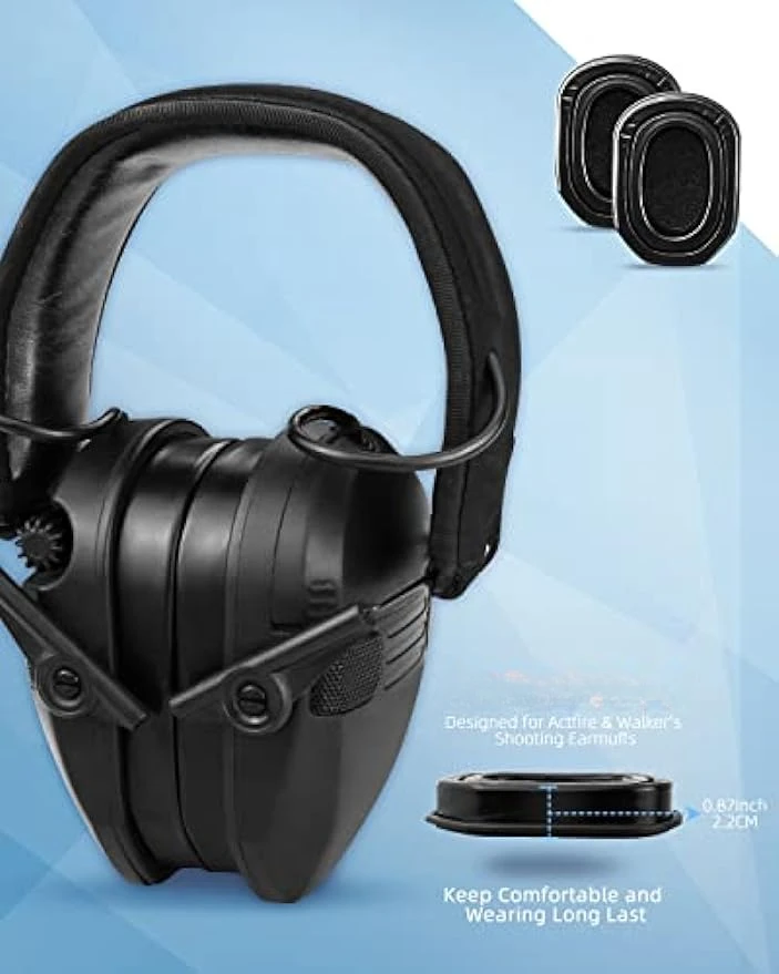 Gel Ear Pads for Howard Leight by Honeywell Impact Sport Pro Sync Leightning Earmuffs 1Pair