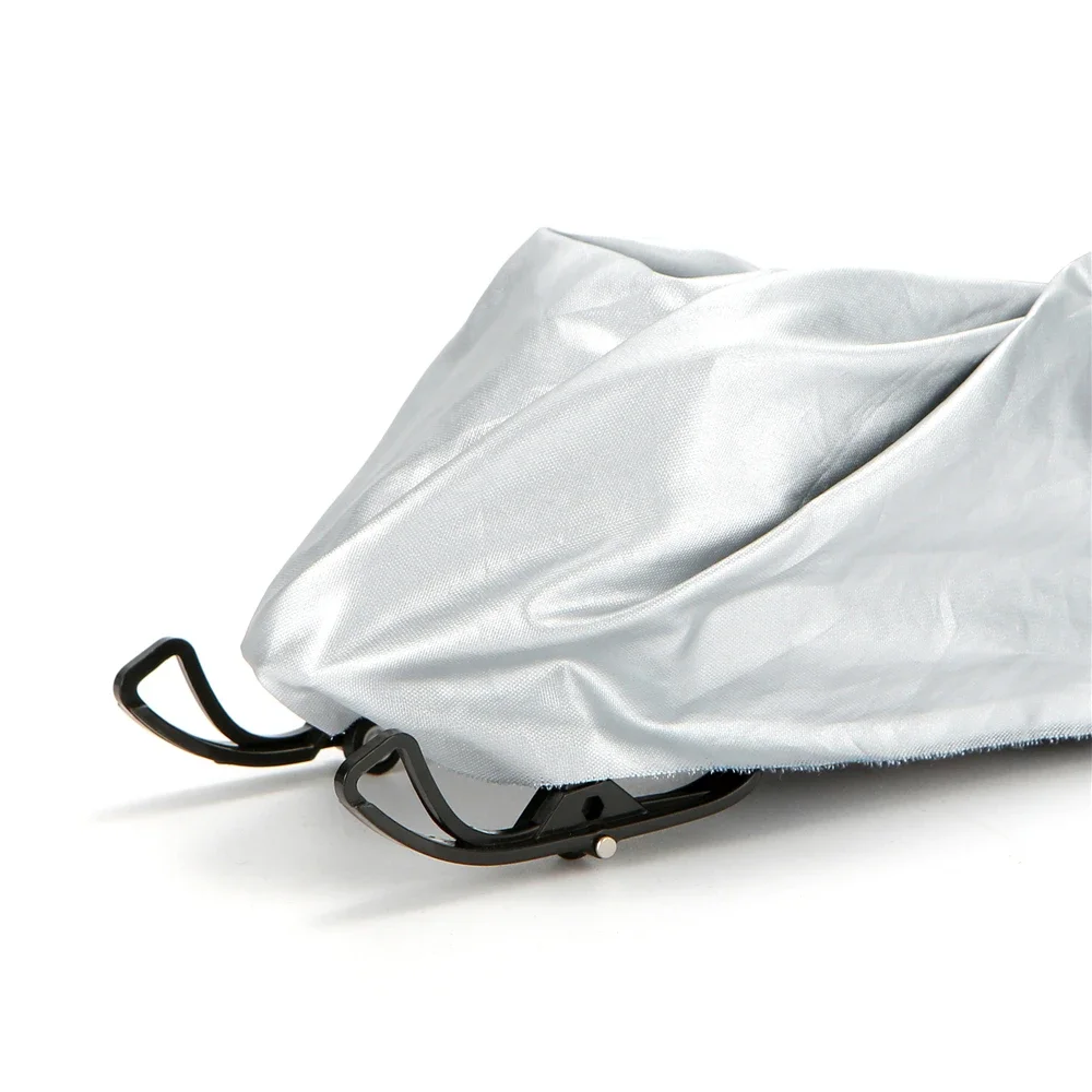 Winter Outdoor Silver Snowmobile Cover Universal Waterproof Dustproof Anti-UV All-Purpose Trailer Sled Cover Motorcycle