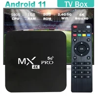 MX Pro TV Box Модернизированный Android 11 4G 5G Dual-WIFI 4K HD H.265 3D-видео медиаплеер Домашний кинотеатр для ТВ-приставки