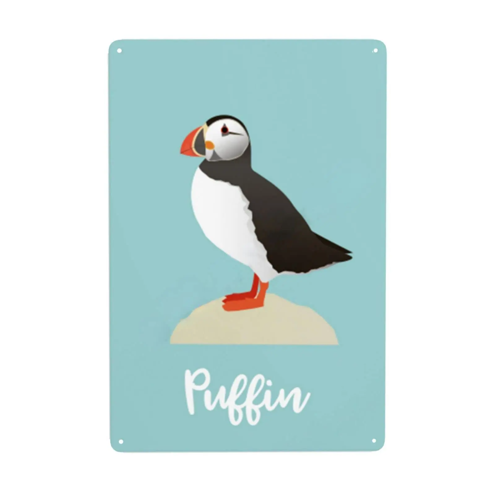 

Puffin Tin Sign Vintage Plaque Metal Poster Wall Decor for Home Kitchen Garage Bar Pub Art Decor Wall Poster Gift12 x 8