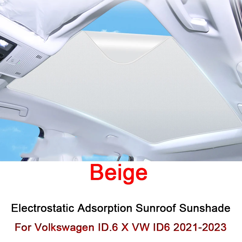 

Для Volkswagen ID.6 X ID6 2021-2023 Электростатическая Адсорбция автомобиля блестящий свет затенение лобового стекла Солнцезащитная крышка
