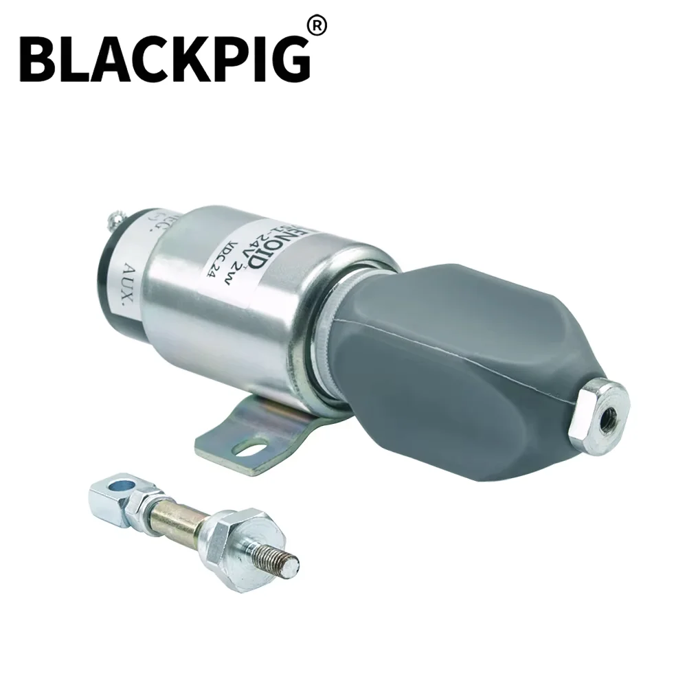 NO 타입 1751 디젤 엔진 정지 솔레노이드 밸브 전자식 연료 차단 스위치 발전기 부품 DC12V 24V