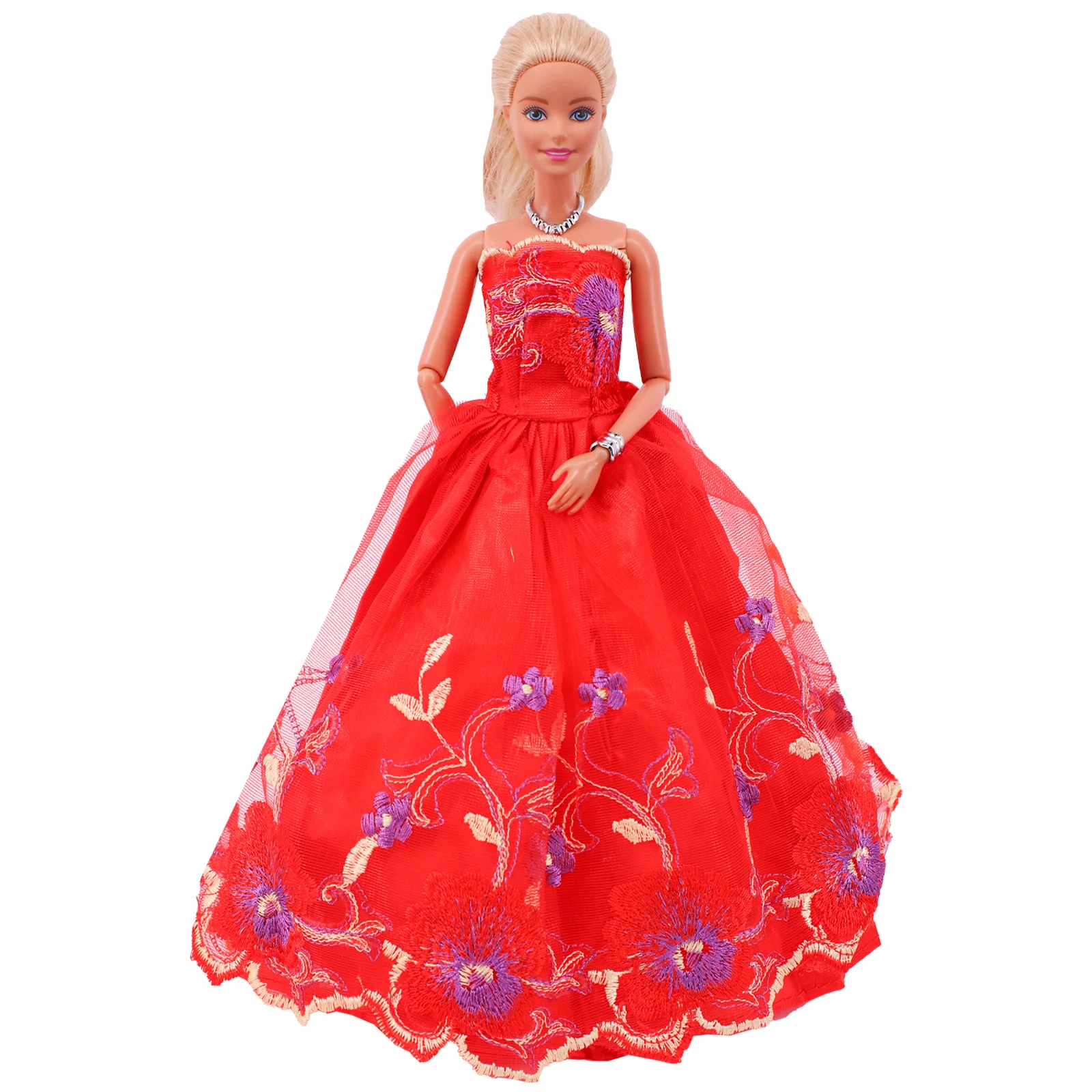Pretty Doll Longuette Evening Dress For Barbie Clothes Accessories 1/6 BJD Blyth Girl's Toys Birthday Present 4