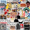 50PCS Friends TV Show Letter Classic Vintage Paster Toy Funny Decal Scrapbook Guitar DIY Phone Laptop Sticker Kids Gift 1