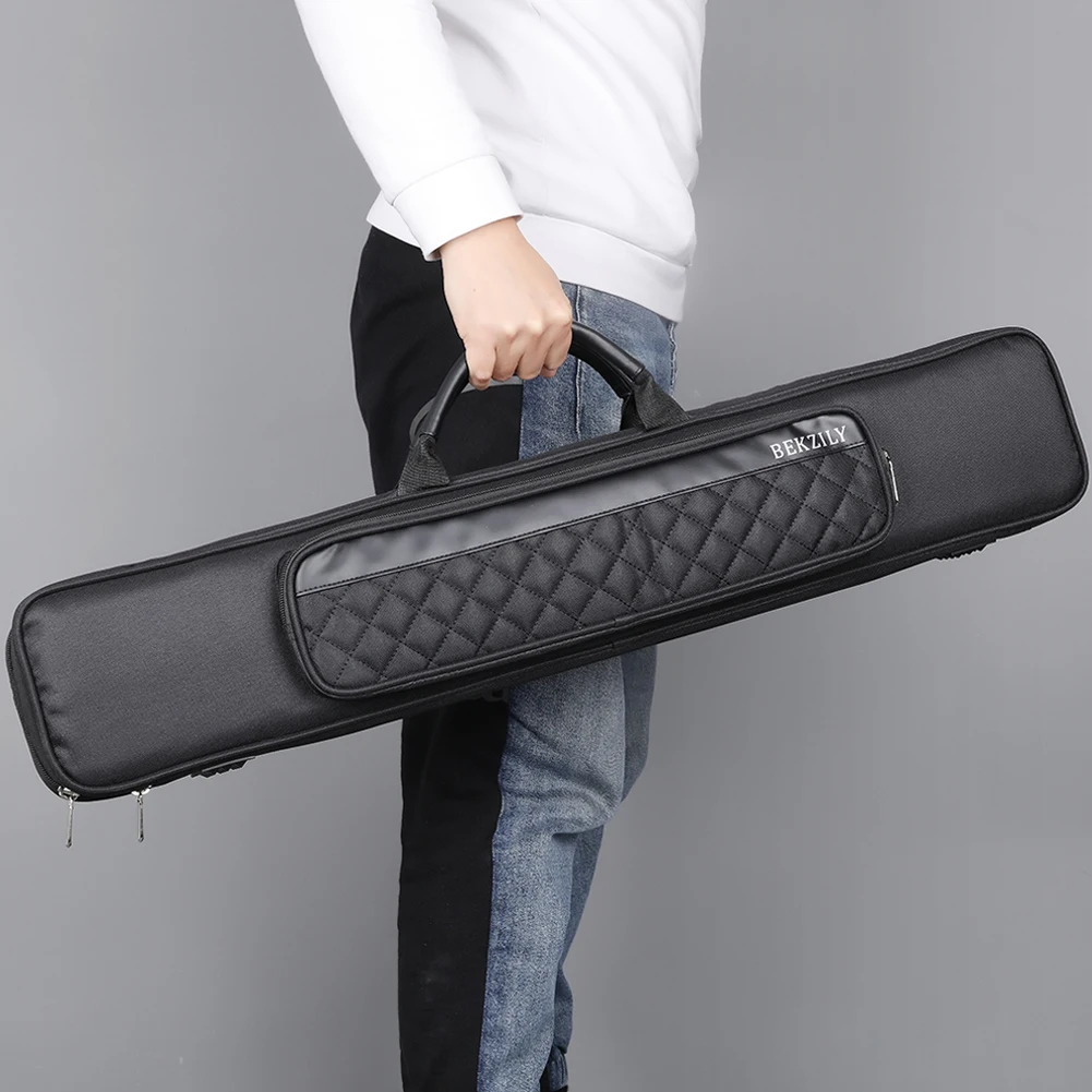 대용량 1/2 당구 풀 큐 케이스 3x4 82CM 당구 액세서리 블랙 블루 색상 홀드 3 버튼 4 샤프트
