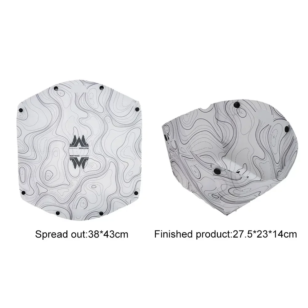 Outdoor Lightweight Folding Tableware Wear Resist Ultra Light Tableware Set Plastic Bowl Plate Cup Filter for Camping Hiking