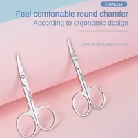 Eyebrow Scissors Eyelashes Nose Hair Trimmer Professional Eyebrow Scissors Nail Art Facial Hair Modification Beauty Makeup Tools 1