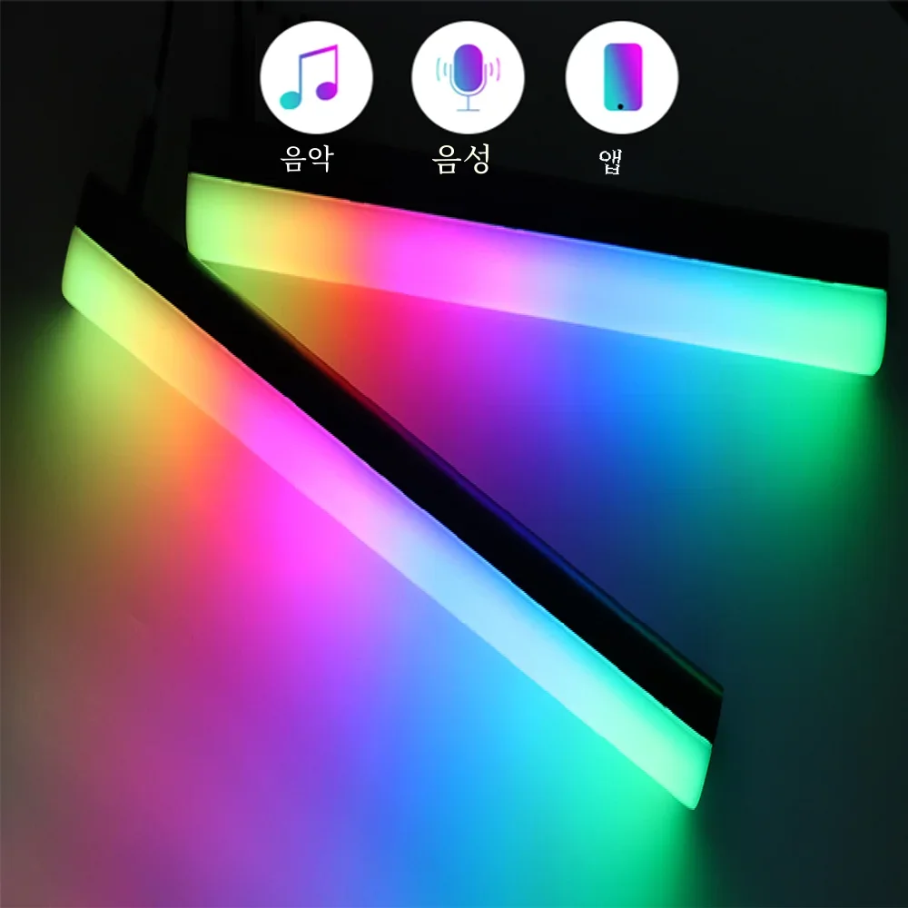 인터넷 유명인 라이브 방송 RGB 그래피티 블루투스 스마트 테이블 램프, 방 거실 TV 벽 분위기 리듬 픽업 램프