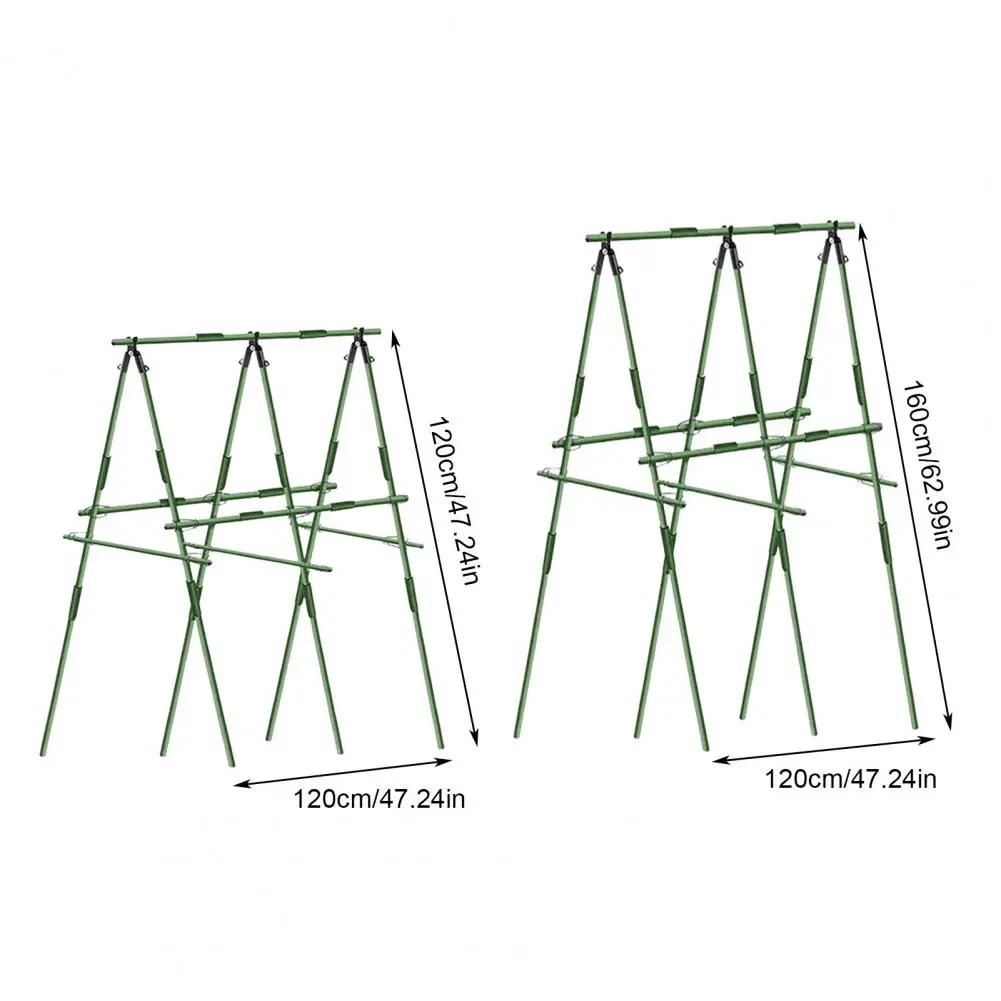 120/160cm Metal Garden Trellis For Climbing Plants A-Frame Grape Trellis With Texture Plant Support Trellis For Vines Vegetables
