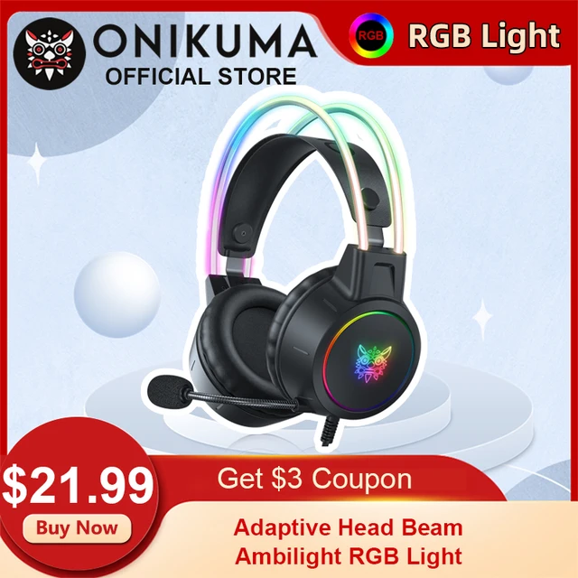 ONIKUMA X15 אוזניות עם מיקרופון 3.5mm סטריאו Surround