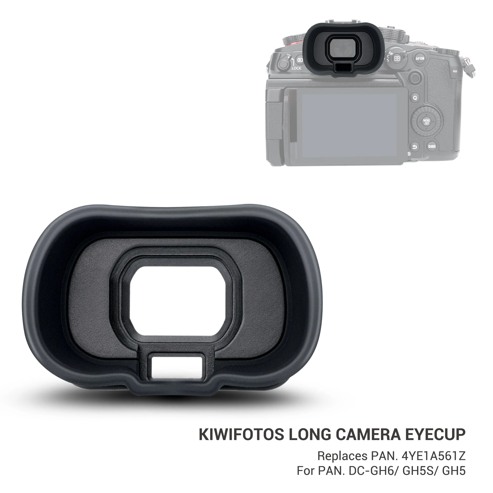 Soft Silicon Long Camera Eyecup Viewfinder, Eye
