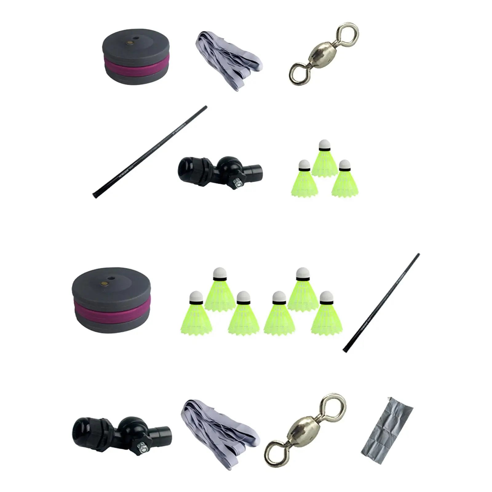 Badminton Training Kit, Badminton Self Training Tool, Adjustable Height Self Study Tool, Rebound Trainer for Backyard