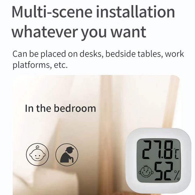 Smart Zigbee Temperature And Humidity Detector Sensor APP Real Time Monitoring LCD Screen Diaplay Works With Zigbee2mqtt Ho 4
