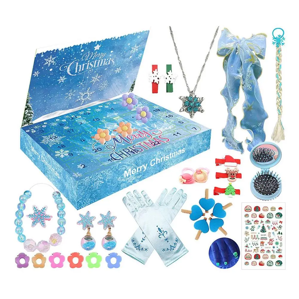 thumbnail image 1 of Calendario de Adviento Calendario de Adviento de Navidad Regalo de fantasía Calendario de Adviento para niñas Niños Niños Navidad 24 días Cuenta regresiva Regalo Decoración de Navidad, 1 of 5