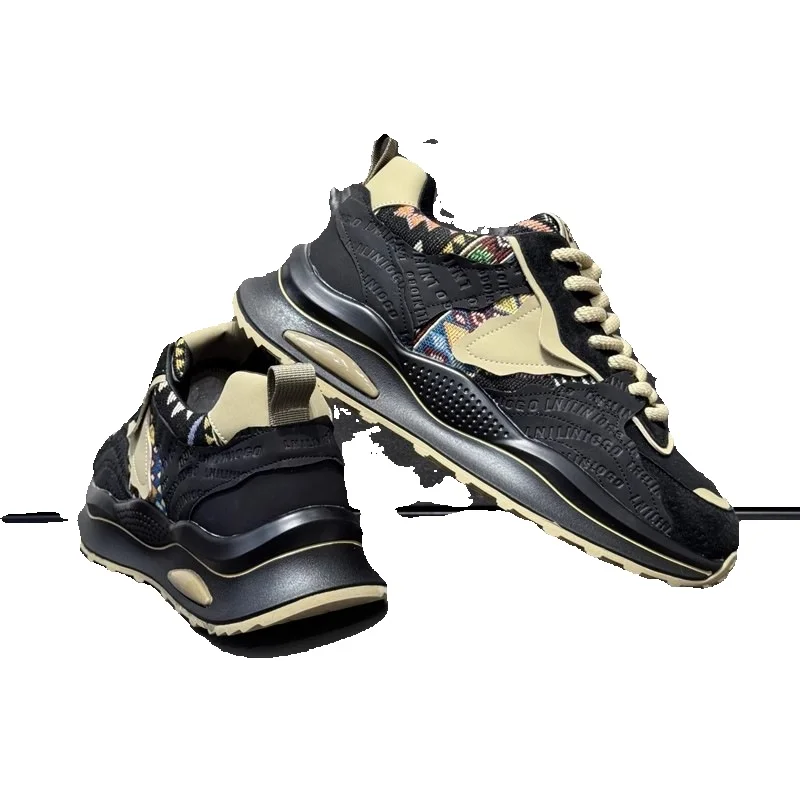 Unbeatable Quality Men's Summer Style Trendy Brand Feeling Forrest Gump Sports Casual Lightweight Soft Running Thick Sole Dad Shoes_voghion.com