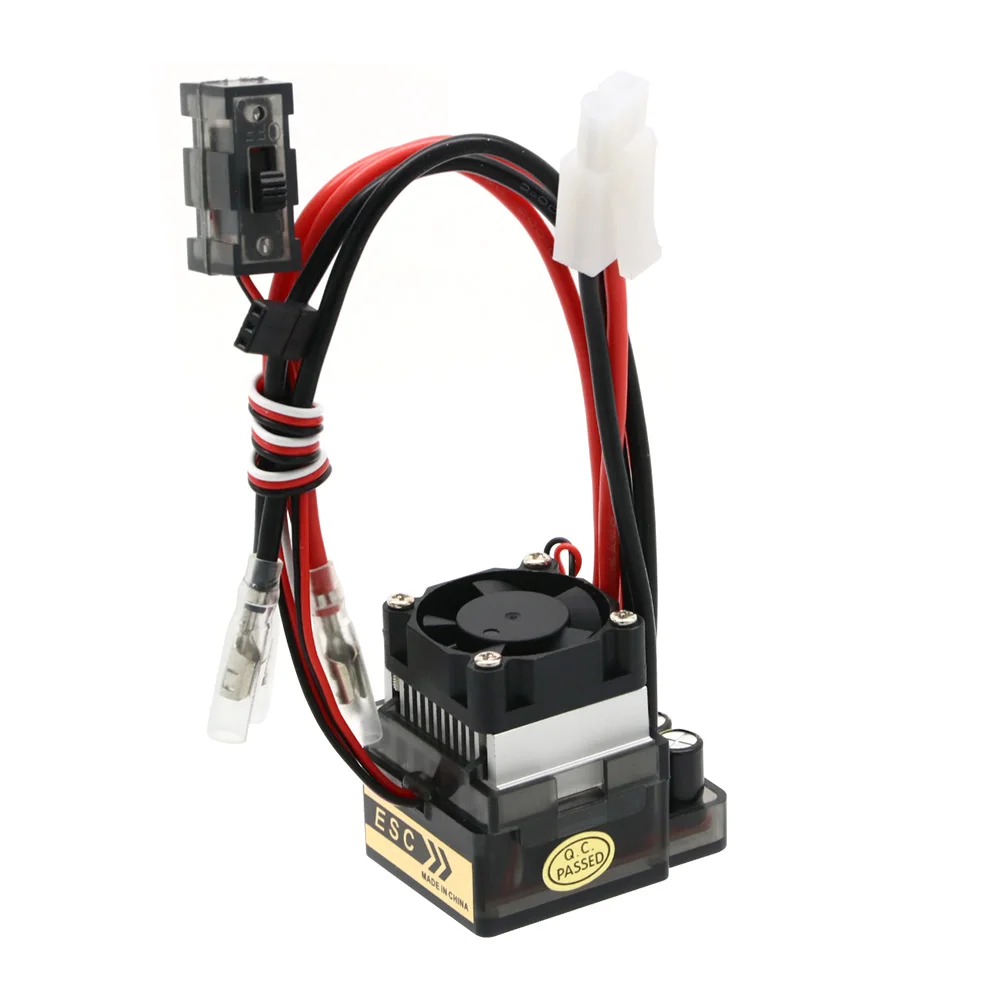 Boîte du variateur ESC 320A pour voiture RC avec spécifications techniques visibles