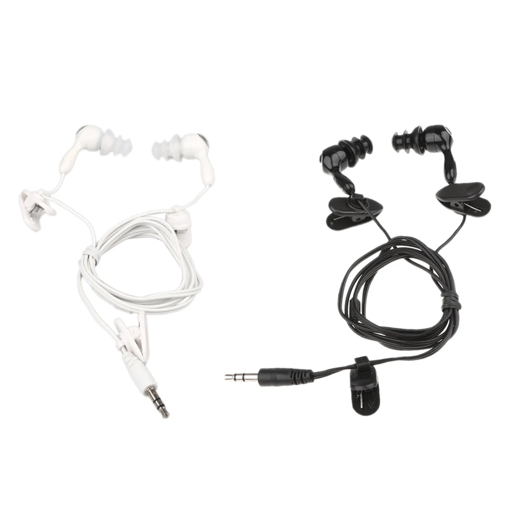 Wired Headphones IPX8 Waterproof Earbuds Headphones Swimming Sport In Ear Earphones 3.5m Sport Waterproof Headphone Portable
