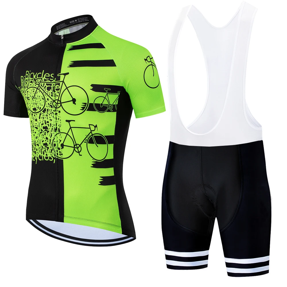 Premium Men's Summer Cycling Jersey and Bib Set - Professional MTB Apparel