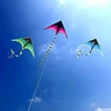 Large Delta Prairie Kite Flying Toy For Children Kite Handle Line Outdoor Sport Kite Plaid Professional Wind Kite Воздушный Змей 3
