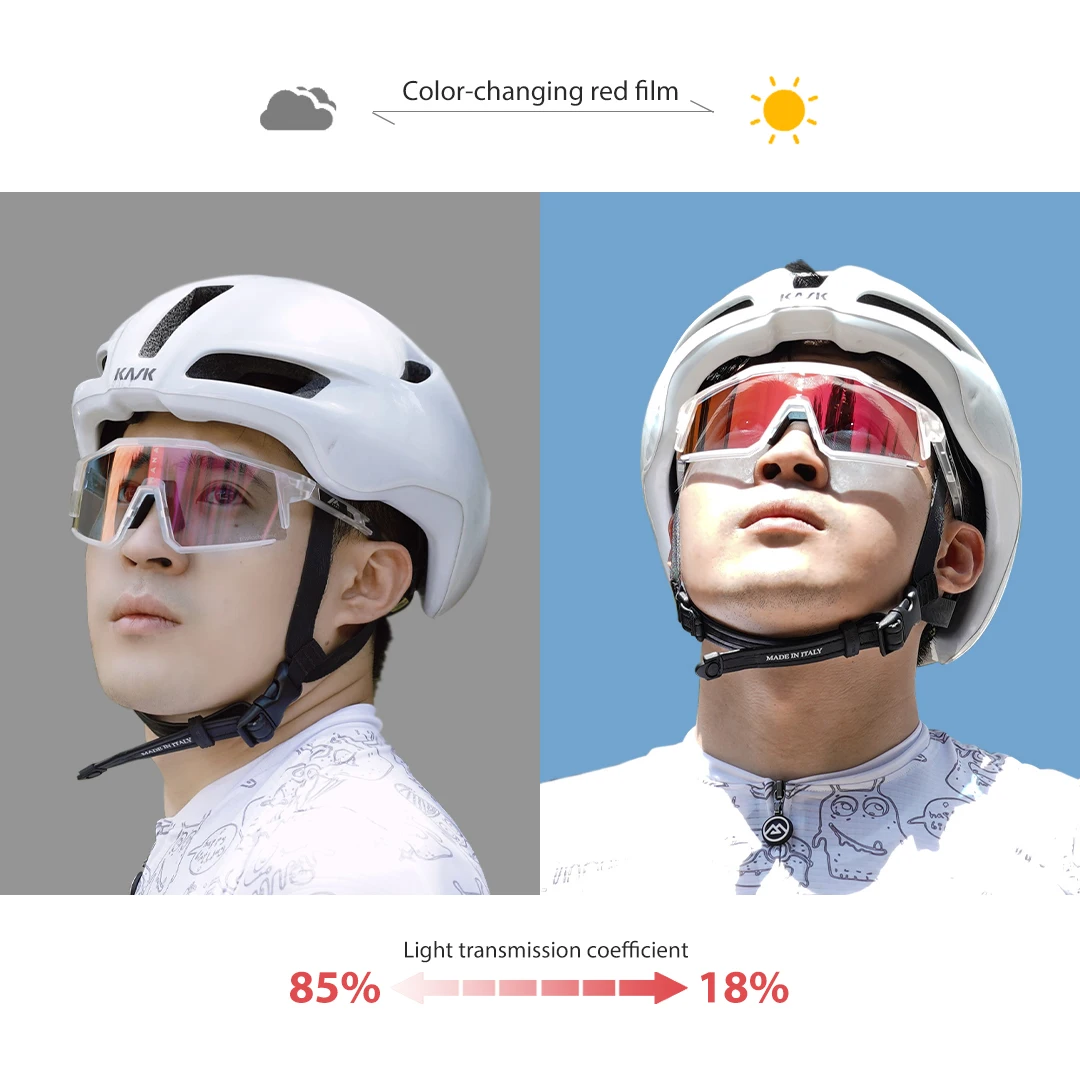 MANA Photochromic Cycling Glasses With TR90 Body And UV400 PC Lenses For All Types Of Outdoor Sports.