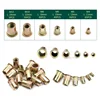 210/165/100PCS Box Rivet Nuts Carbon Steel M4 M5 M6 M8 M10 M12 Flat Head Rivet Nuts Set Hardware Multi Sizes Insert Rivet Nuts 3