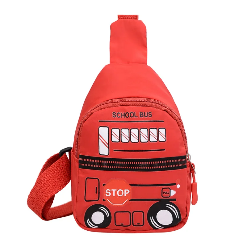 

Coin Purse Cartoon Car Children's Chest Bag Boys Girls Shoulder Messenger Bag Casual Travel Small Purse Handbags Phone Pouch