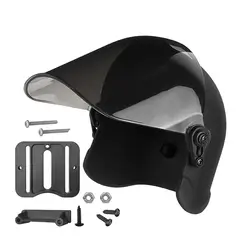 Motorcycle Phone Mount with Rainproof Sunshade and Waterproof Cover (Black)