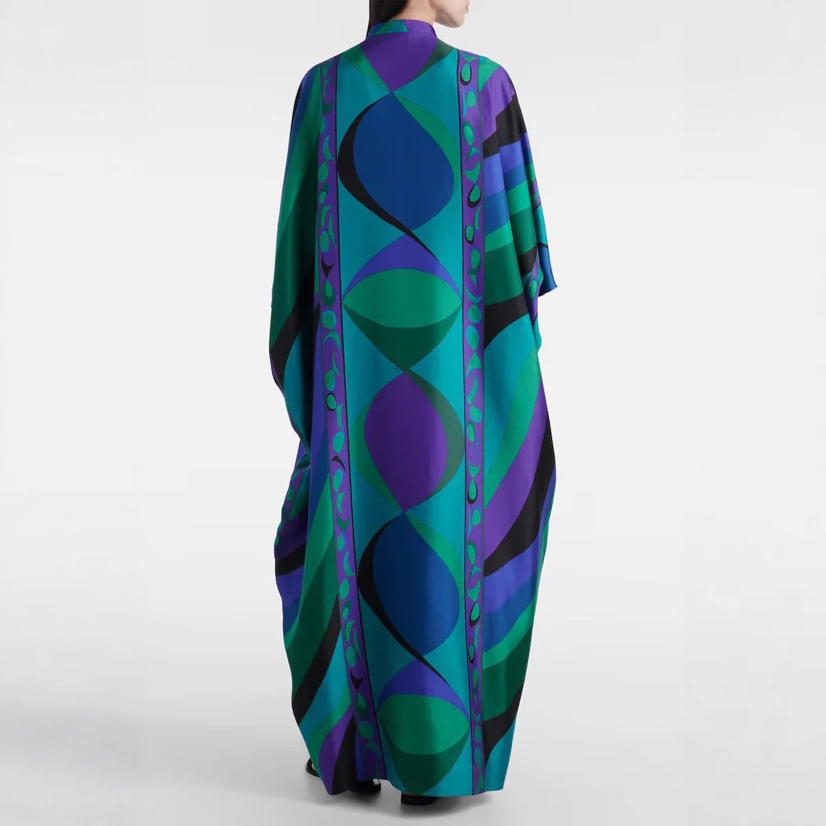 2026 Spring Summer Women's Printed Belted Maxi Dress Gown Round Neck Elegant Evening Dress Outfit Clothing