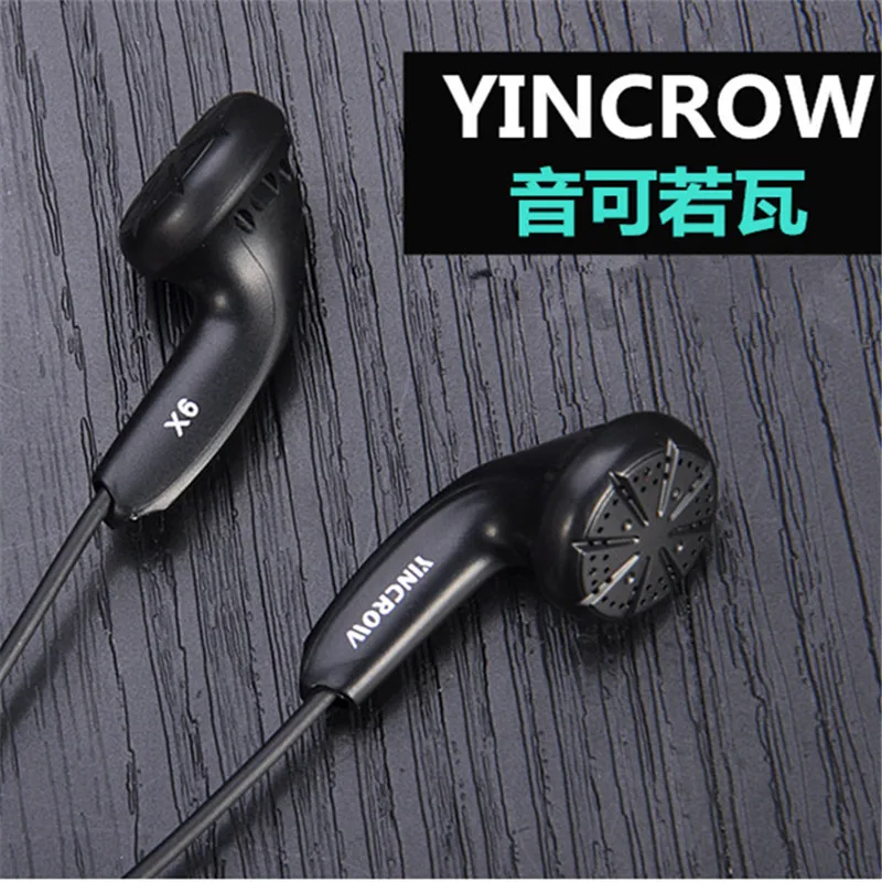 YINCROW X6 In Ear Earphone Earbud Flat Head Plug Earplugs PK PK1 MX985 MX500 Kill Monk Audio HiFi Music Headset wired earphones wired earplugs in ear monitor in ear headphones wired headphones in ear earphones