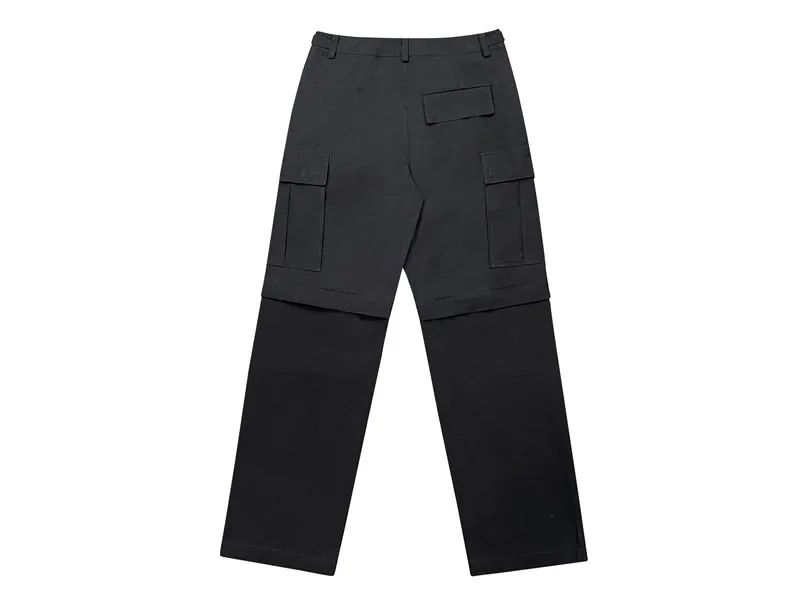 Description Picture 5 of itemParis Style Travis Scott Music Festival Style Cotton Multi-Pocket Overalls Men'S Autumn Trousers