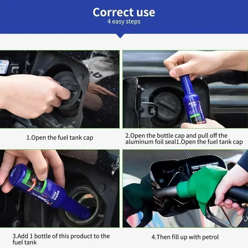 60ml Fuel Gasolines Injector Cleaner Car System Petrol Saver Save Gas Oil Additive Restore Saving Fuel Clear Carbon Deposit