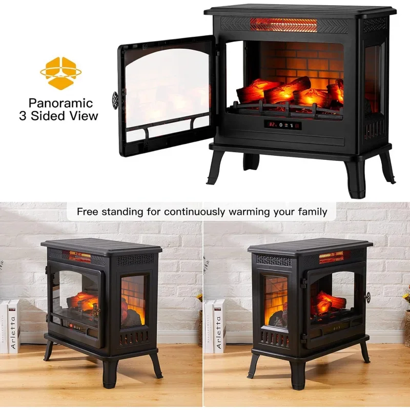 مدفأة كهربائية سخان بالأشعة تحت الحمراء ثلاثية الأ...