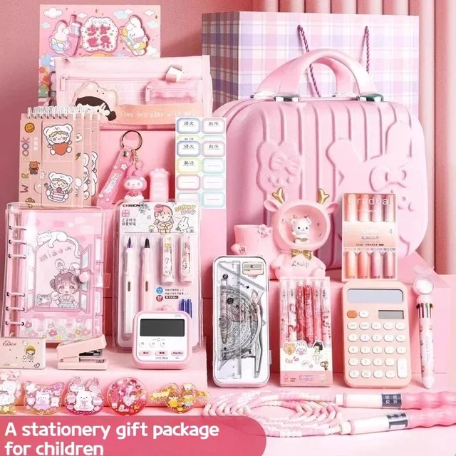 Set Regalo Forniture Scolastiche 222 Pezzi - Cancelleria Colorata Per Bambini - Foto 4