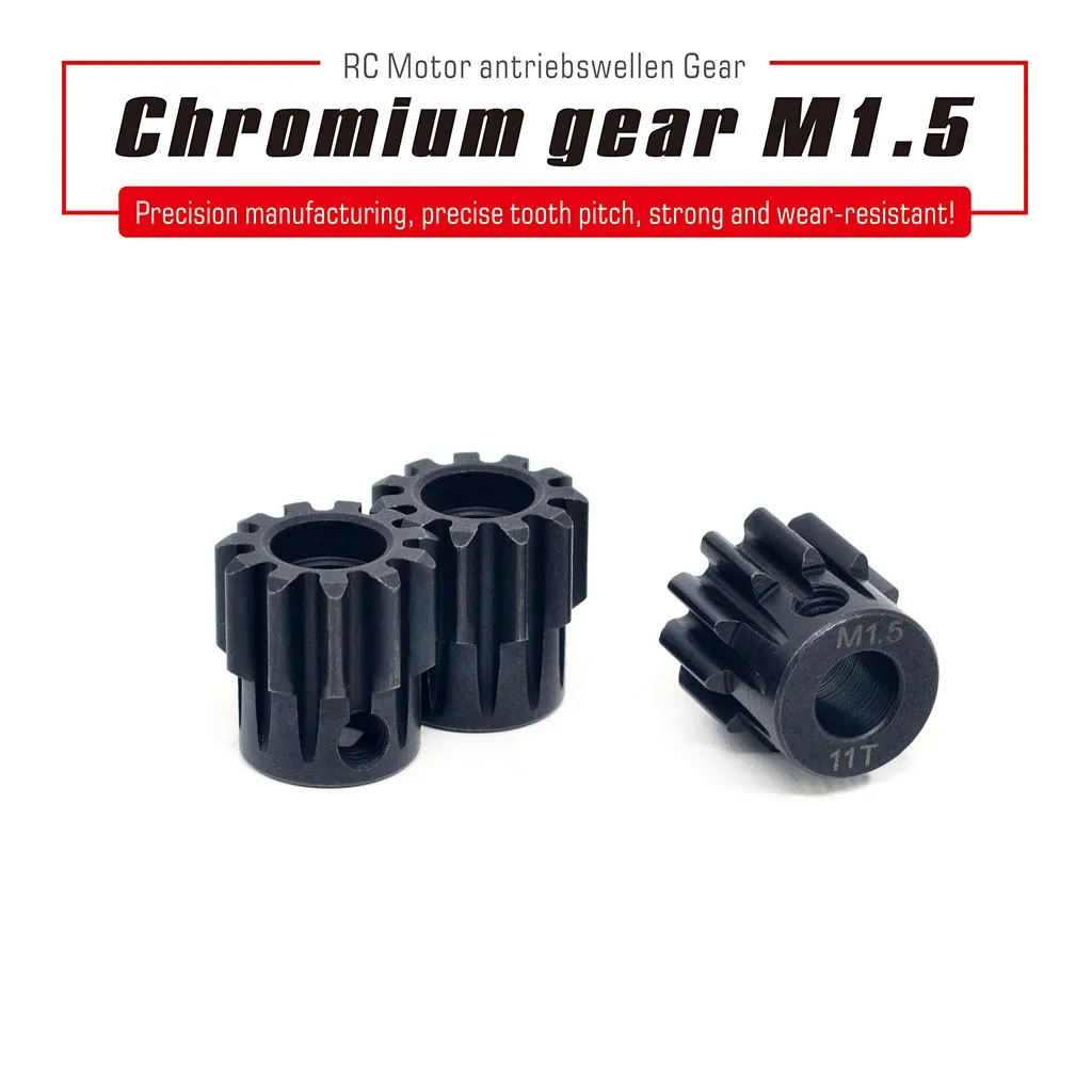 Surpass Hobby 2PCS M1.5 Metal Motor Gear Steel Pinion 11T-20T 8mm Shaft for 1/5 1/8 Rc Car 5682 5692 56112 70120 8mm motor shaft